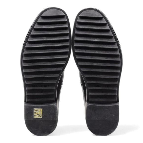 Burberry Allostock Check Detail Leather Chelsea Boots EU 41.5 US 8.5 $950 - Picture 8 of 9